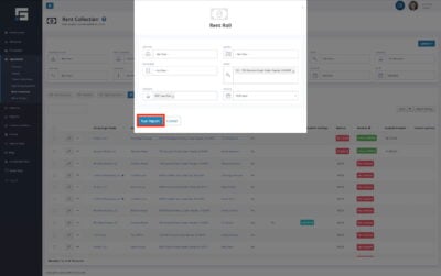 Select the Run Report button to finish the Rent Roll report