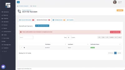After you add all beneficial owners ensure that all the information are correct
