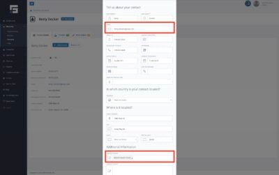 Contact setup to receive invoices via email
