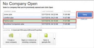 01 Open the QBD Company File