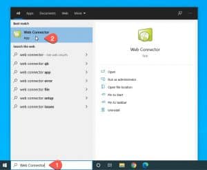 Check to see if QBD web connector is installed on your computer