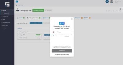 Connect your bank account securely with STRATAFOLIO using Plaid