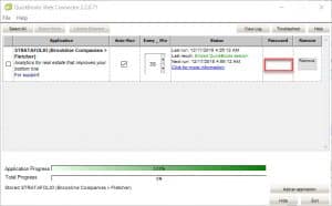 08 Enter password to start Web Connector Sync