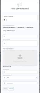 Sending Communication through Tenant Announcements