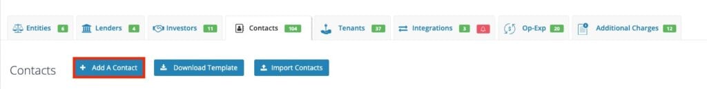The Add a Contact button