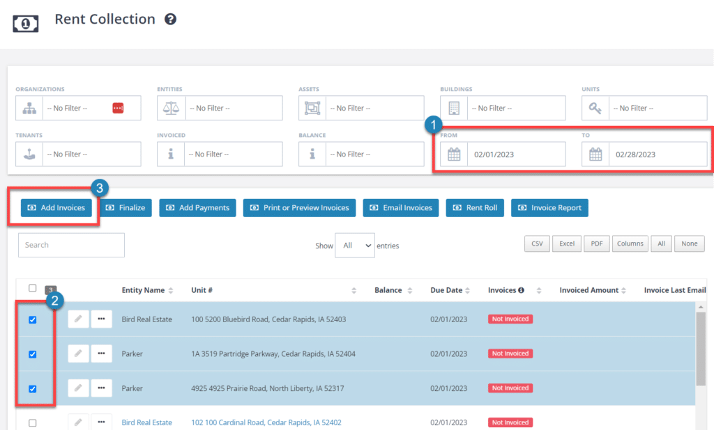 Creating Invoices in STRATAFOLIO