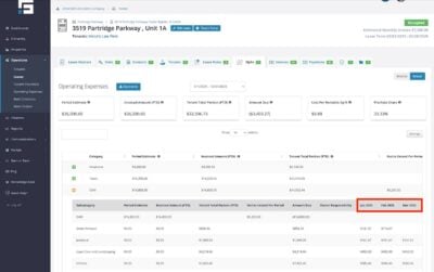 STRATAFOLIO invoice view shows the computations based on pro-rata share