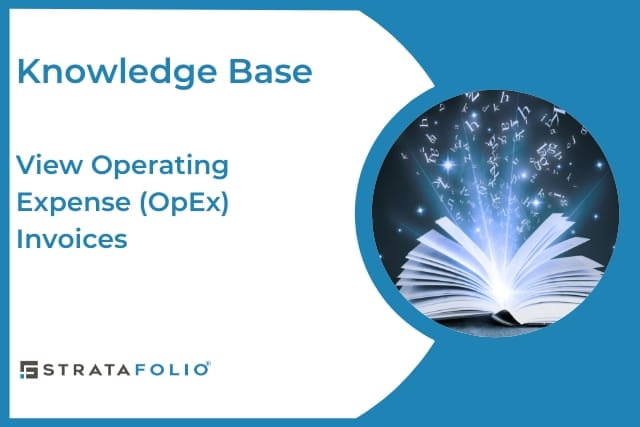 View Operating Expense (OpEx) Invoices-kb