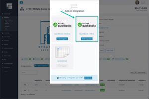 Step 02 - Add a QuickBooks Online Integration to STRATAFOLIO