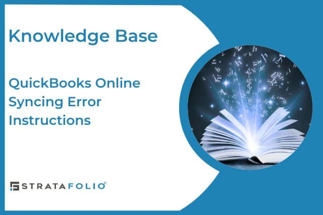 QuickBooks Online Syncing Error Instructions