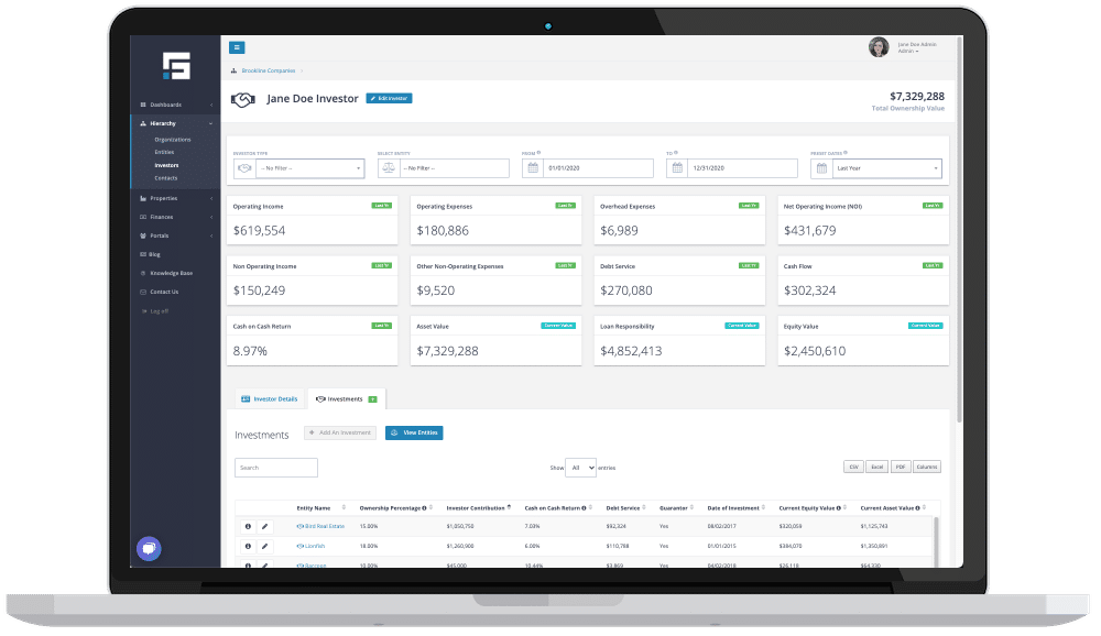 Investor Dashboard
