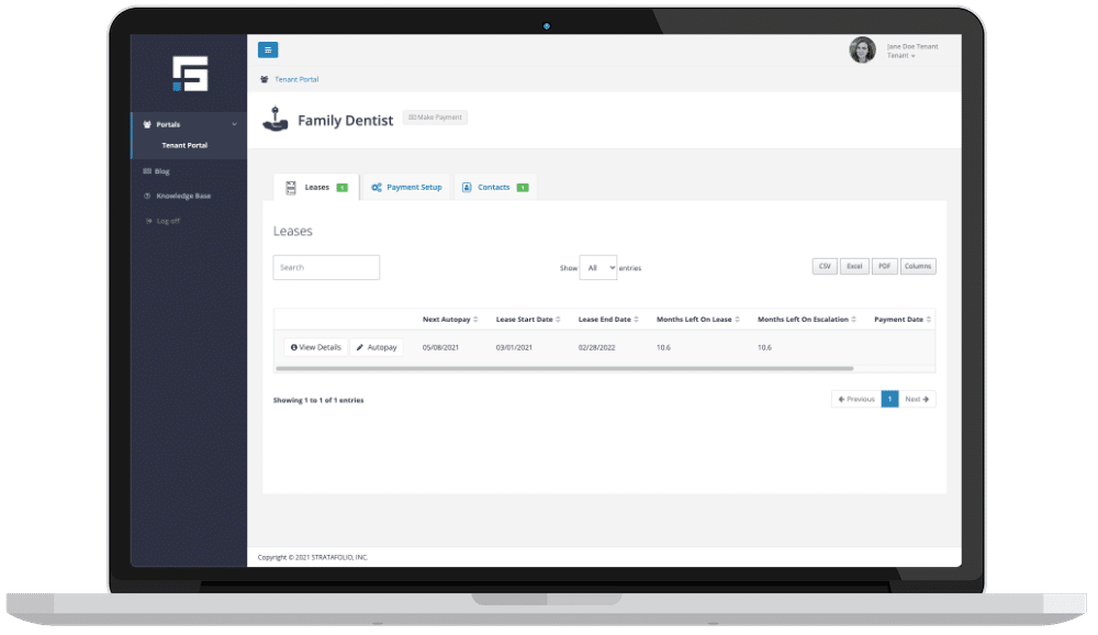 Tenant Portal Management