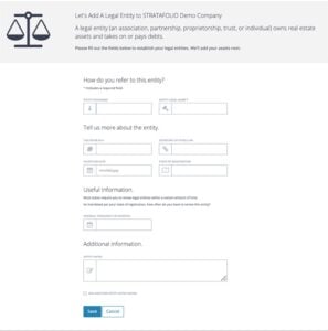 Add an entity page in STRATAFOLIO