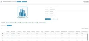 STRATAFOLIO detail view of a demo company