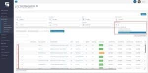 Use the OpEx status dropdown to filter the table
