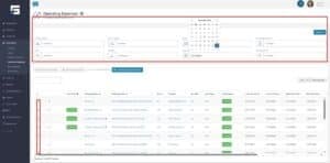 Use the dropdowns to filter the OpEx table