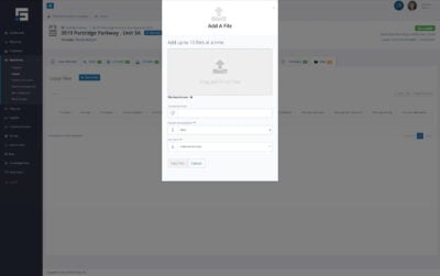 The Add A File form on STRATAFOLIO
