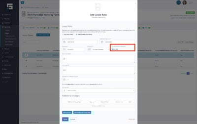 There is a checkbox for confirmed lease amounts