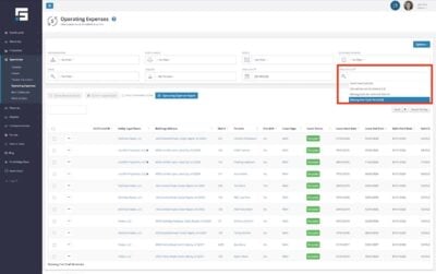 Use the dropdown filter found at the top right corner of the page to locate OpEx periods to clone
