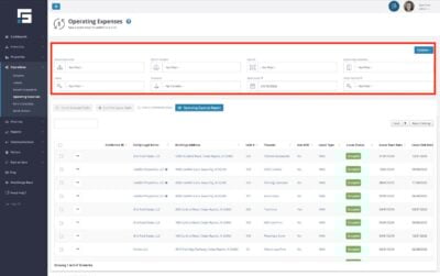 You can also use the rest of the dropdown filters to narrow down the list by date or tenants