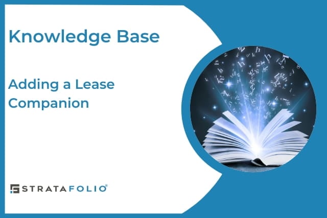 Adding a Lease Companion-kb