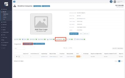 Select the Add An Integration button in the Integrations tab