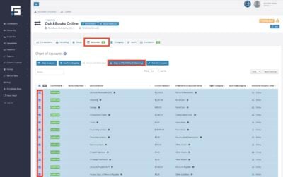 Map all your accounts in the QuickBooks Online integrations based on your QuickBooks Desktop mapping