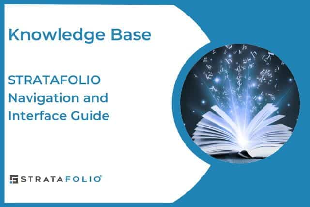 STRATAFOLIO navigation and interface guide-kb